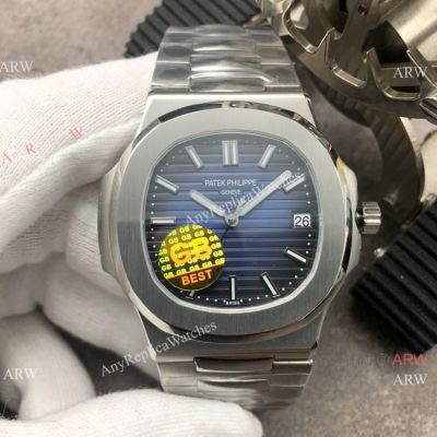 Swiss Grade Replica Patek Philippe Nautilus Blue Dial Watch - GB Factory